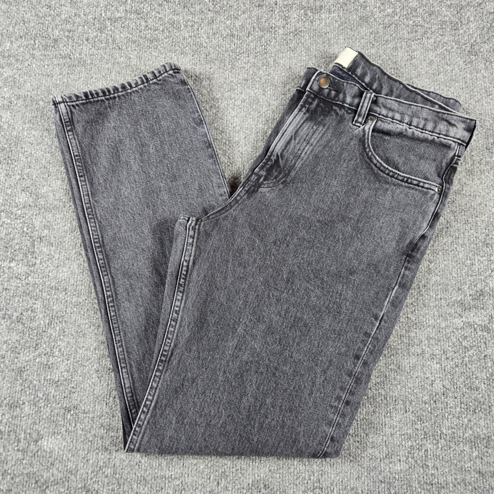 Everlane The Authentic Straight Jean Mens 33x32 Black Organic Cotton Denim